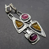 Vintage Triangle Pendientes