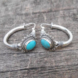 Vintage Turquesa Pendientes