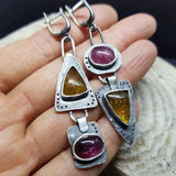 Vintage Triangle Pendientes