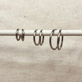 Set de 3 Aros Dorados o Plateados