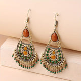 Autumn Earth Chandelier Pendientes