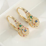 Multicolor Sparkle Elegance Pendientes