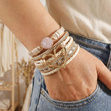 Bohemio Multi-Layer Leather Pulsera