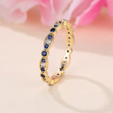 Blue Elegance Sparkle Anillo