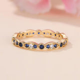 Blue Elegance Sparkle Anillo