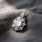 Celestial Circonitas Piedra Luna Collar