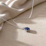 Round Cut Zafiro Collar