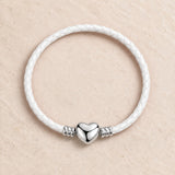Atemporal Dorado Blanco Corazón Pulsera