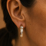 Vintage Diamond Dorado Pendientes