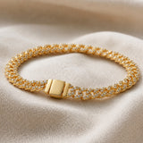 Pave Cuban Shine Pulsera