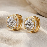 Golden Allure Square Pendientes