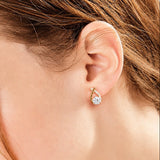 Pendientes Cruz Dorada