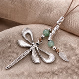 Bohemio Dragonfly Leather Collar