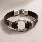 Vintage Boho Double Circle Pulsera
