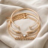 Minimalista Cristales Set de Pulseras