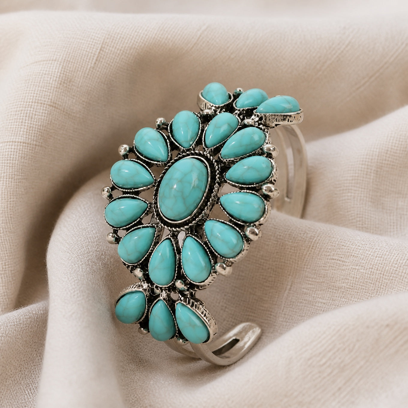 Inlaid Turquesa Brazalete