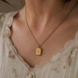 Radiante Estrella Dorado Cadena Collar