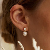 Clásico Perla Teardrop Pendiente Pendientes