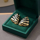 Pendientes Cebra Triangular
