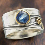 Bohemio Piedras de Color Meditation Anillo