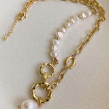 Natural Agua Dulce Perla Collar