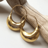 Vintage Golden Basket Pendientes