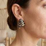 Pendientes Cebra Triangular
