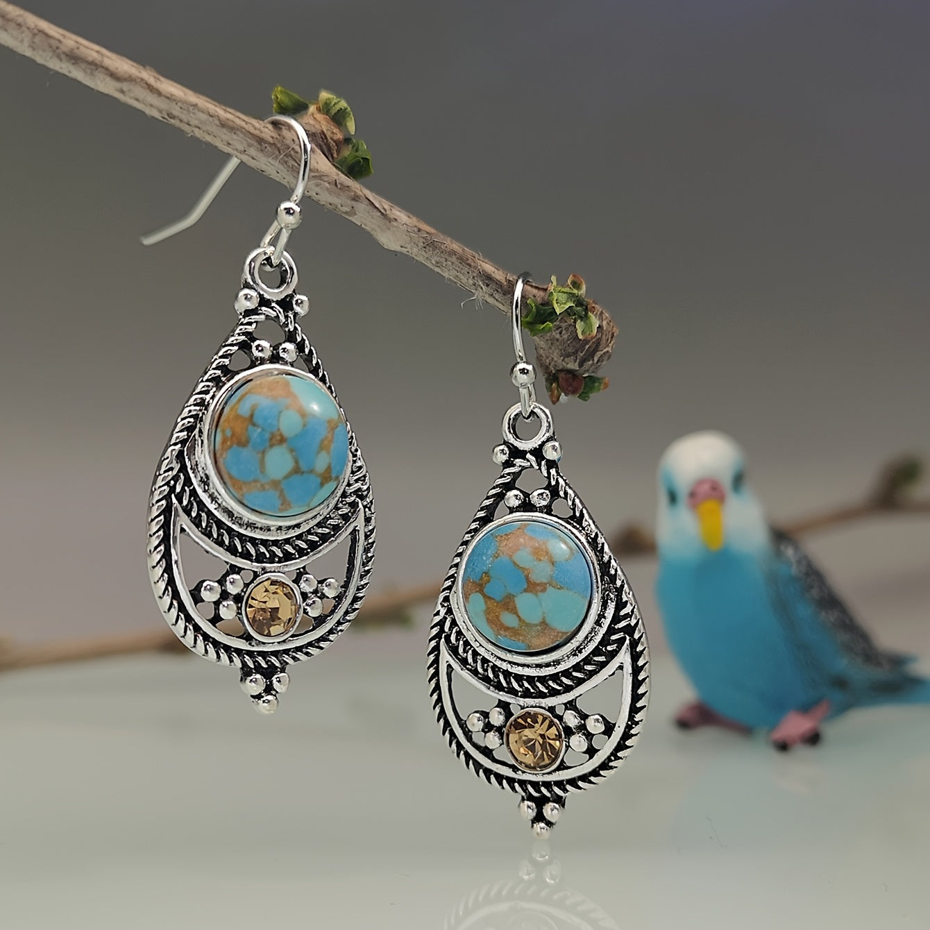 Pendientes Piedra Boho