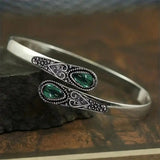 Ethnic Style Inlaid Imitation Piedra Pulsera