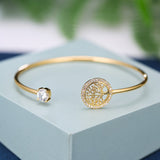 Dorado Blanco Árbol de la Vida Pulsera