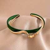 Minimalista Wave Shape Brazalete