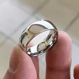 Titanium Steel 6mm Anillo