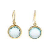 Vintage Blue Cristal Pendientes