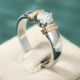 Luxe Circonitas Inlaid Anillo