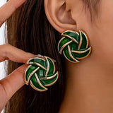 Pendientes Nudo Esmeralda