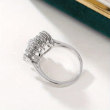 Cristales Cluster Halo Statement Anillo
