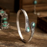 Ethnic Style Inlaid Imitation Piedra Pulsera