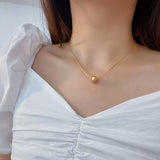 Beadball Dorado Blanco Collar