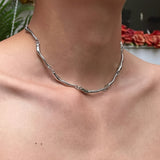 Dorado Blanco Wave Twist Collar