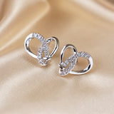 Dorado Blanco Circonitas Geometric Pendiente Pendientes