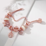 Rose Dream catcher Pulsera con Charms Included