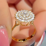 Cristales Cluster Halo Statement Anillo