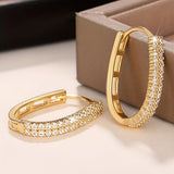 Elegante Circular Circonitas Pendientes