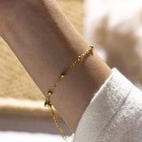 Minimalista Dorado Bead Pulsera