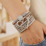 Bohemio Multi-Layer Leather Pulsera