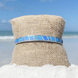 Blue y Plateado Ópalo Pulsera