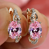 Golden Teardrop Cut Piedra Pendientes