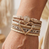 Bohemio Multi-Layer Leather Pulsera