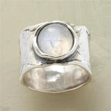 Piedra Luna Boho Anillo