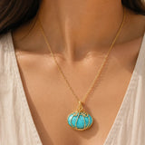 Vintage Mermaid – Golden Collar con Artesanal Colgante